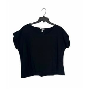 NEW LOVE...ADY women's boxy cotton crop top in black